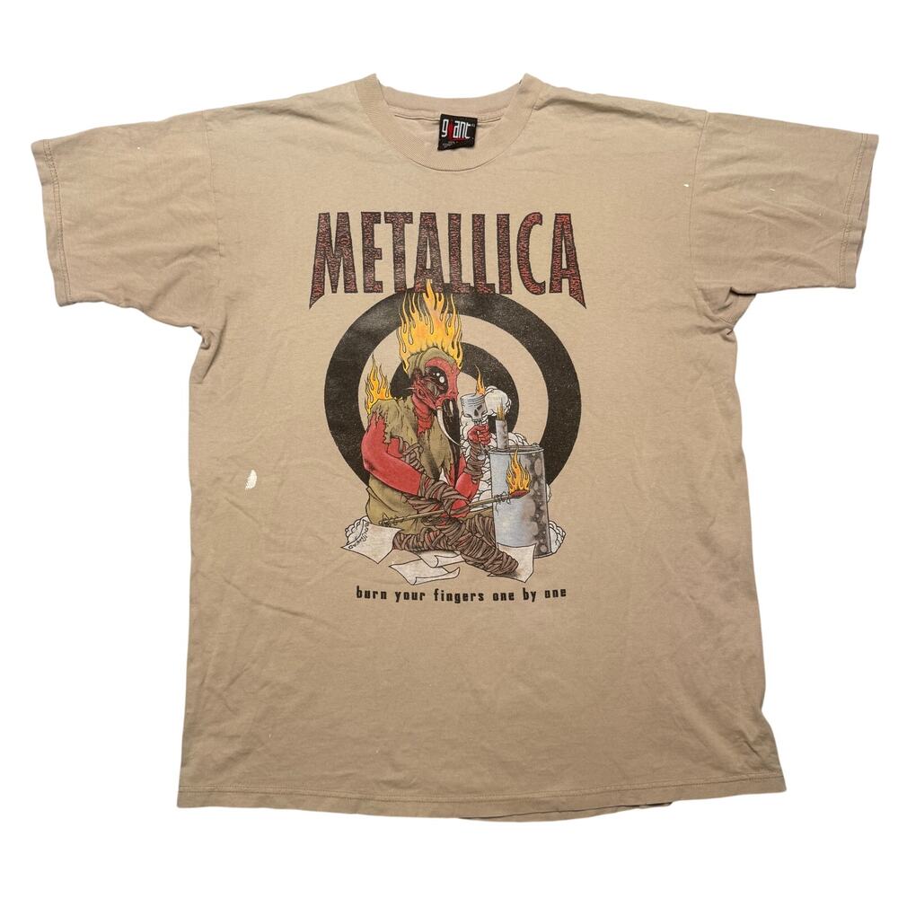 VTG Metallica Pushead Burn Your Fingers Where The Wild Things Are Shirt XL Giant